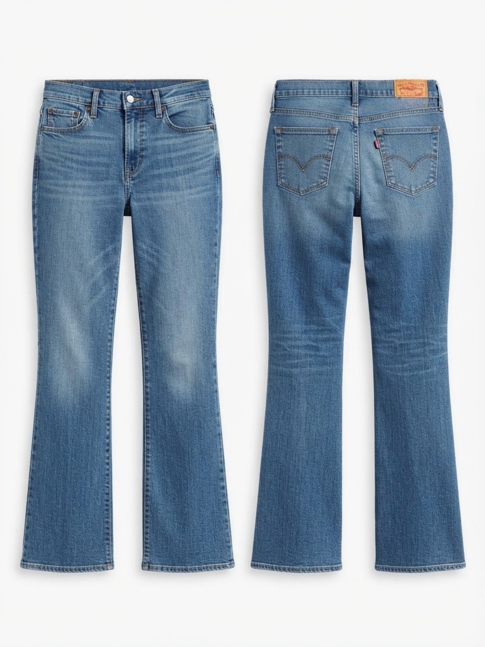 Levi's Premium Bootcut Jeans Mid Rise Medium Wash (Size 12 Long)
